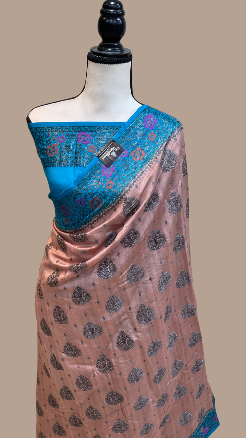 Pure Chiniya Silk Handloom Banarasi Saree - The Handlooms