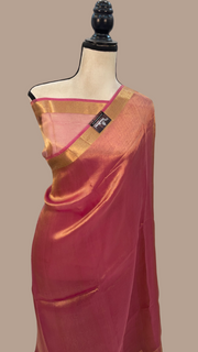 Pure Kora Tissue Handloom Banarasi Saree - The Handlooms