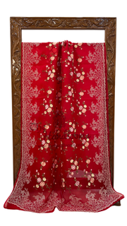 Organza Chikankari Handloom Banarasi Saree - The Handlooms