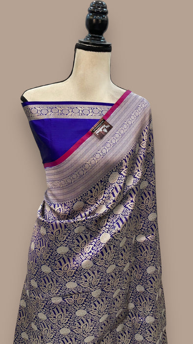 Pure Katan Silk Banarasi Handloom Saree - Tanchui Brocade With Sona Roopa