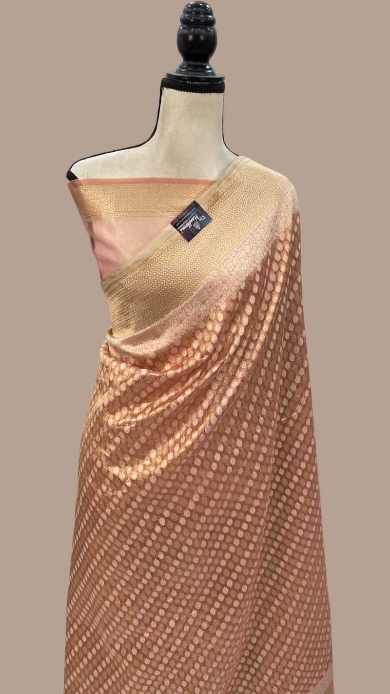 Pure Tissue Reshmi zari Banarasi Saree - The Handlooms