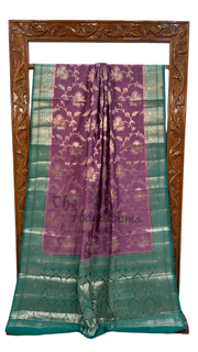 Pure Chiniya Silk Handloom Banarasi Saree - The Handlooms