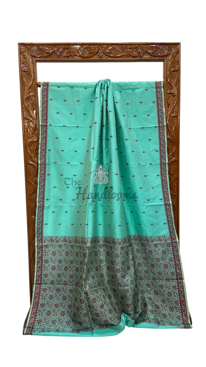 Pure Katan Silk Reshmi Zari Banarasi Handloom Saree