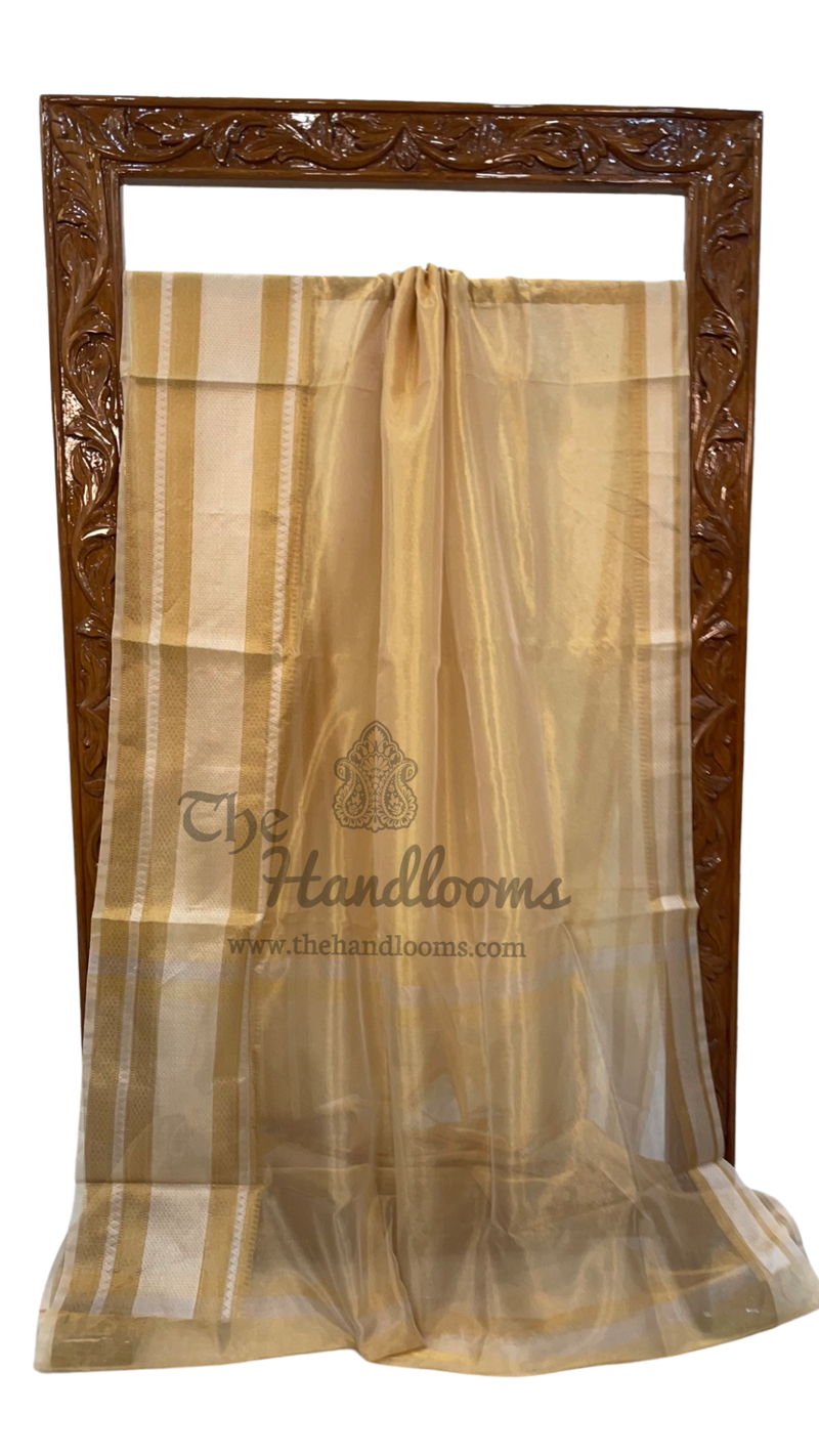 Pure Kora Tissue Handloom Banarasi Saree - The Handlooms