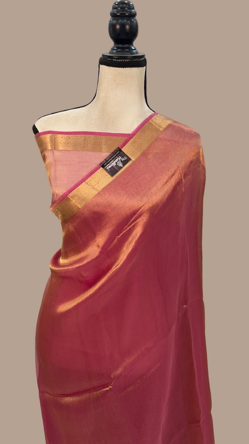 Pure Kora Tissue Handloom Banarasi Saree - The Handlooms