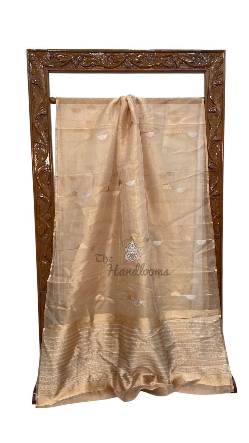 Pure Kora Tissue Silk Handloom Banarasi Saree