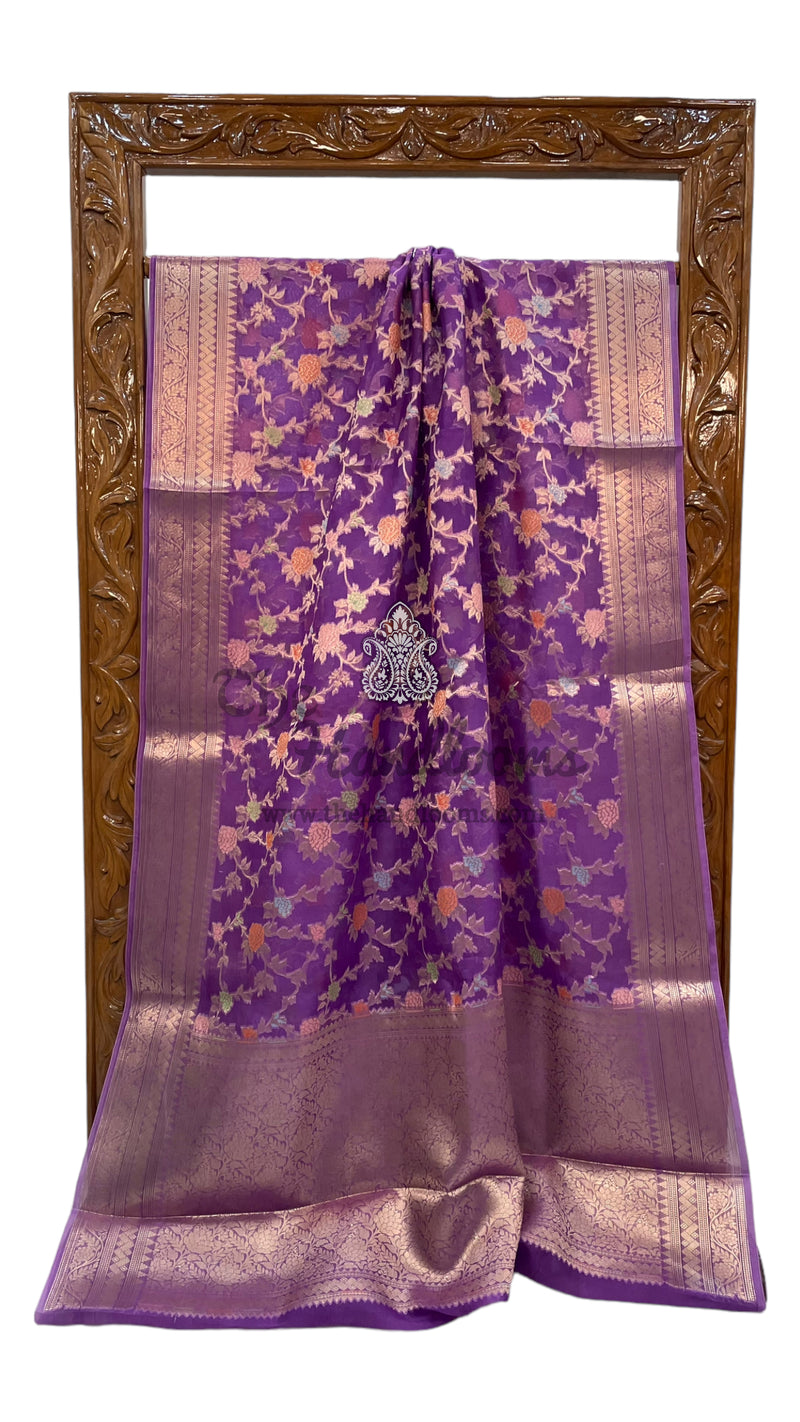 Pure Kora Handloom Banarasi Saree - The Handlooms