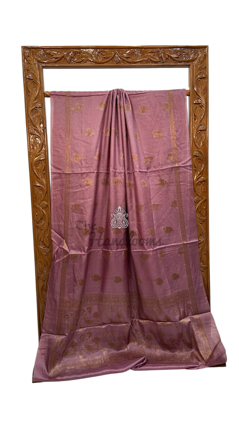 Pure Tussar Silk Handloom Banarasi Saree - The Handlooms