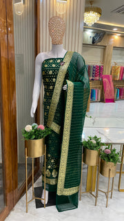 Khaddi Georgette Banarasi Dress material - The Handlooms