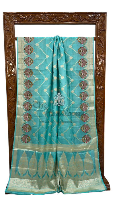 Pure Tussar Silk Handloom Banarasi Saree