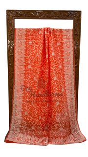Organza Chikankari Handloom Banarasi Saree - The Handlooms