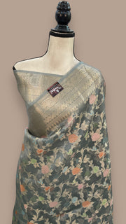 Pure Kora Handloom Banarasi Saree - The Handlooms