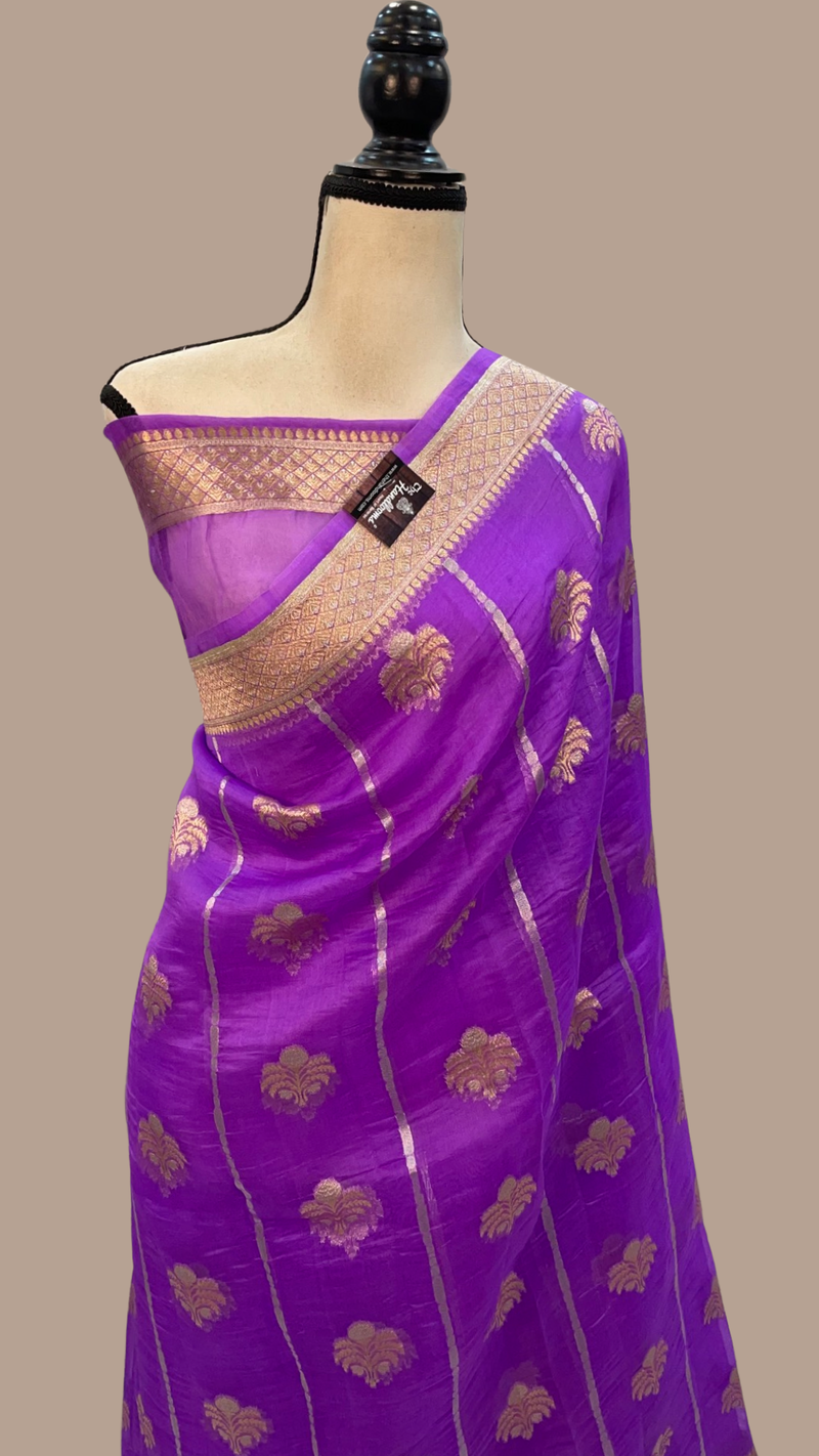 Pure Kora Handloom Banarasi Saree - The Handlooms