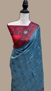 Pure Chiniya Silk Handloom Banarasi Saree - The Handlooms