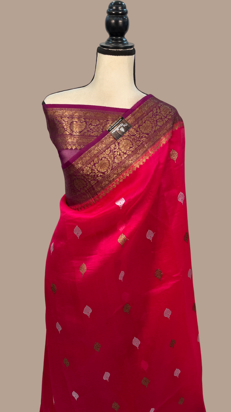 Pure Kora Handloom Banarasi Saree - The Handlooms