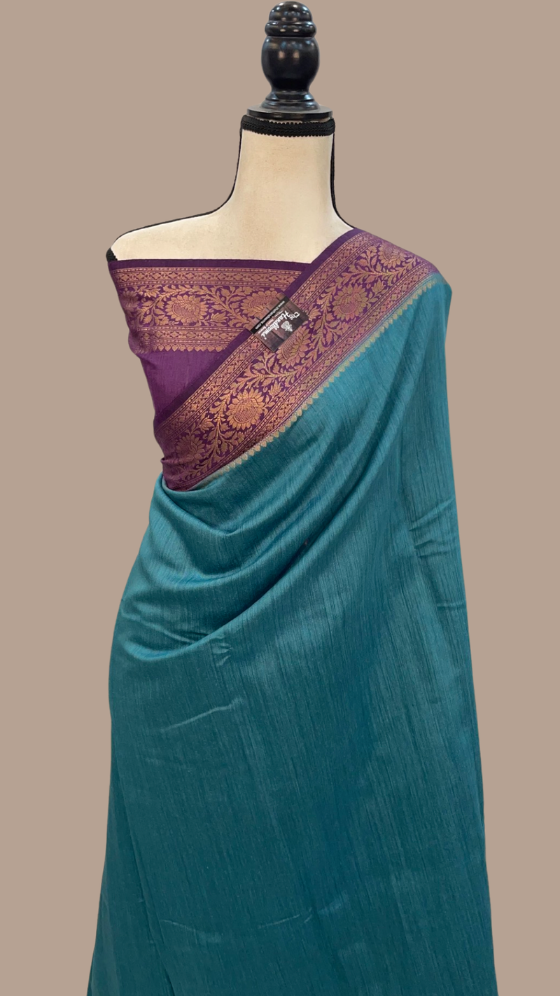 Moonga Georgette Handloom Banarasi Saree - The Handlooms