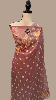 Pure Organza Chikankari Handloom Banarasi Saree - The Handlooms