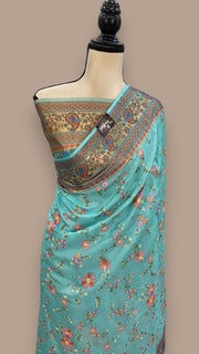 Tussar Silk Handloom Banarasi Saree With Chikankari - The Handlooms