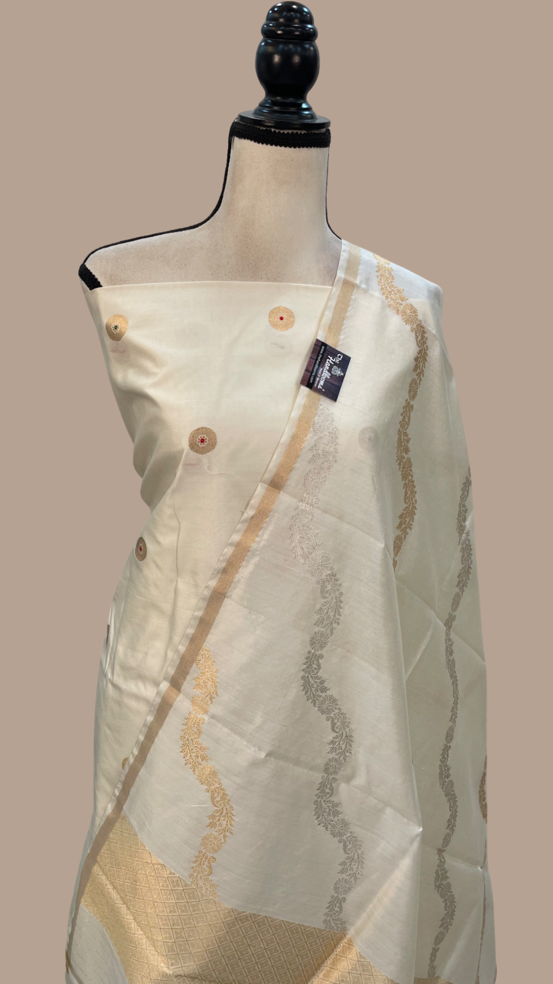 Pure Katan Silk Handlooms Banarasi Dress Material — The Handlooms