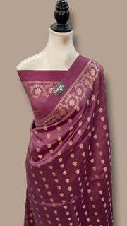 Pure Mango Silk Banarasi Handloom Saree - The Handlooms