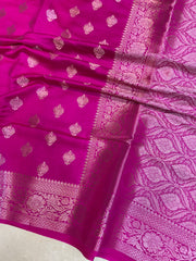 Pure Dupion Silk Banarasi Saree - The Handlooms