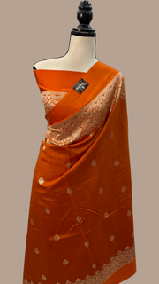Pure Moonga Khaddi Handloom Banarasi Saree - The Handlooms