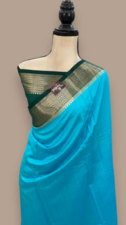 Pure Chiniya Silk Khaddi Handloom Banarasi Saree - The Handlooms
