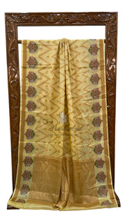 Pure Tussar Silk Handloom Banarasi Saree - The Handlooms