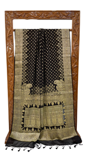 Pure Chiffon Khaddi Banarasi Saree - The Handlooms