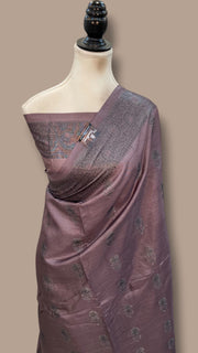 Pure Tussar Silk Handloom Banarasi Saree - The Handlooms