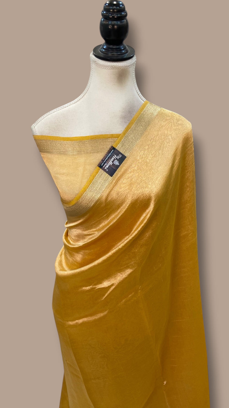Pure Kora Tissue Handloom Banarasi Saree