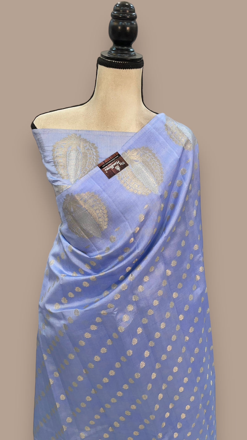 Pure Mango Silk Banarasi Handloom Saree - The Handlooms
