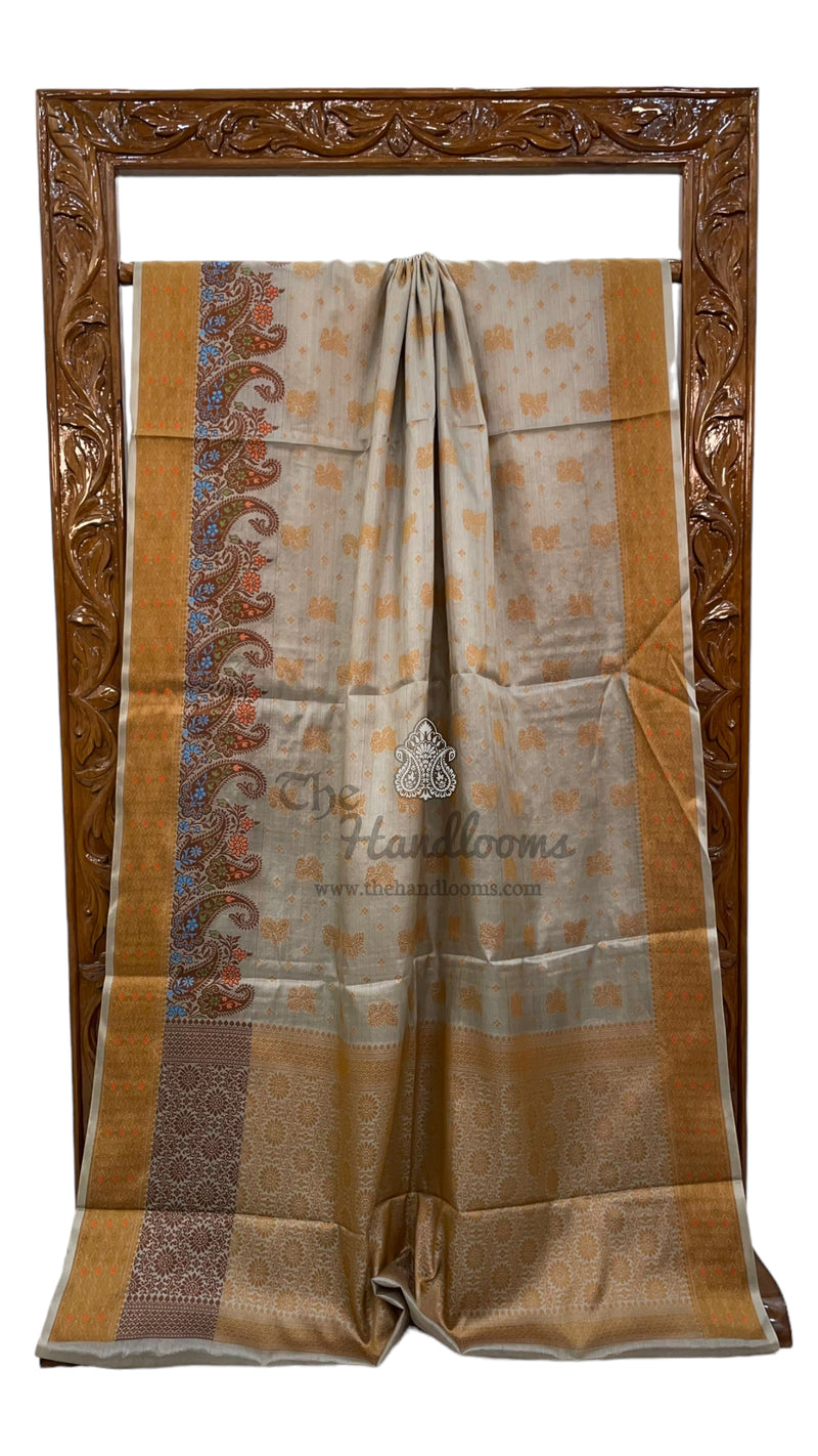 Pure Tussar Silk Handloom Banarasi Saree - The Handlooms