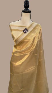 Pure Kora Tissue Handloom Banarasi Saree - The Handlooms