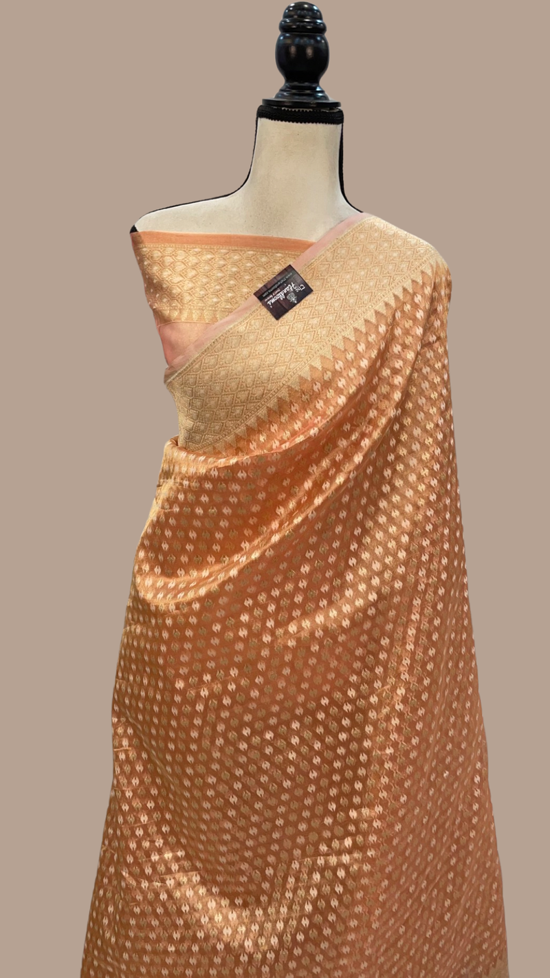 Pure Tissue Reshmi zari Banarasi Saree - The Handlooms