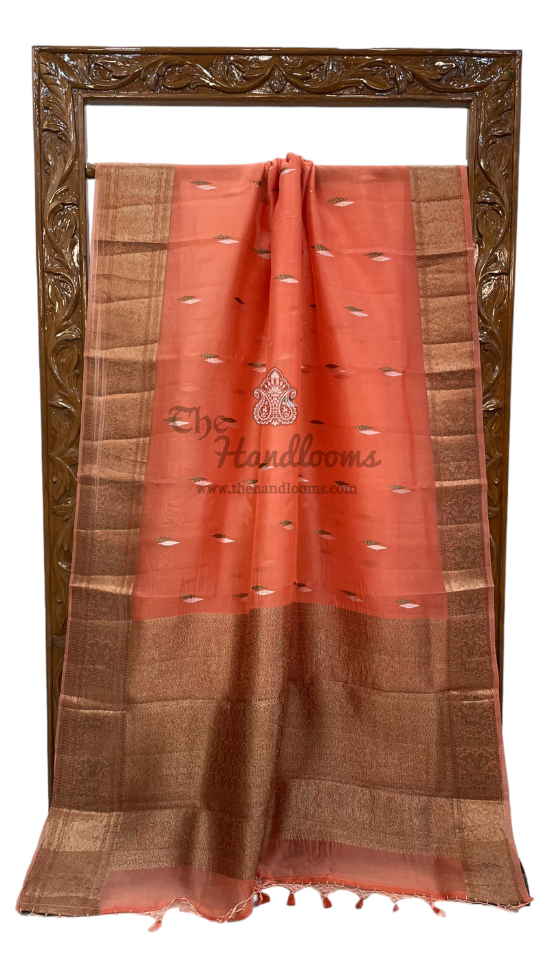 Pure Kora Handloom Banarasi Saree - The Handlooms