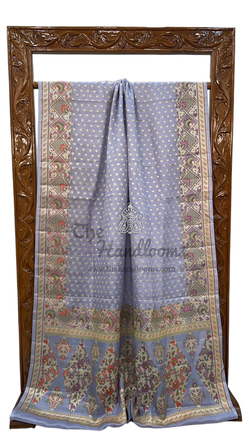 Pure Tussar Silk Handloom Banarasi Saree - The Handlooms
