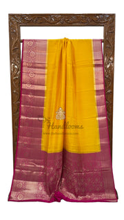 Pure Chiniya Silk Khaddi Handloom Banarasi Saree - The Handlooms