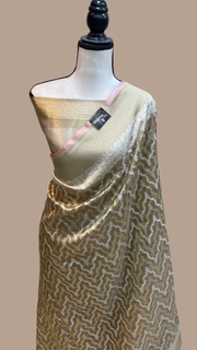Pure Tissue Reshmi zari Banarasi Saree - The Handlooms