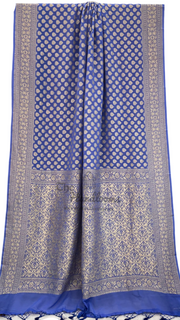 Khaddi Georgette Banarasi Saree - Gold zari - The Handlooms