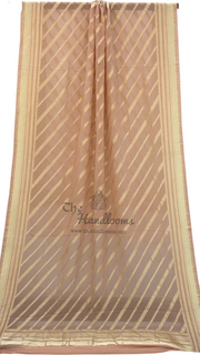 Pure Khaddi Georgette Dupatta - water zari - The Handlooms