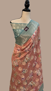 Pure Chiniya Silk Handloom Banarasi Saree - The Handlooms