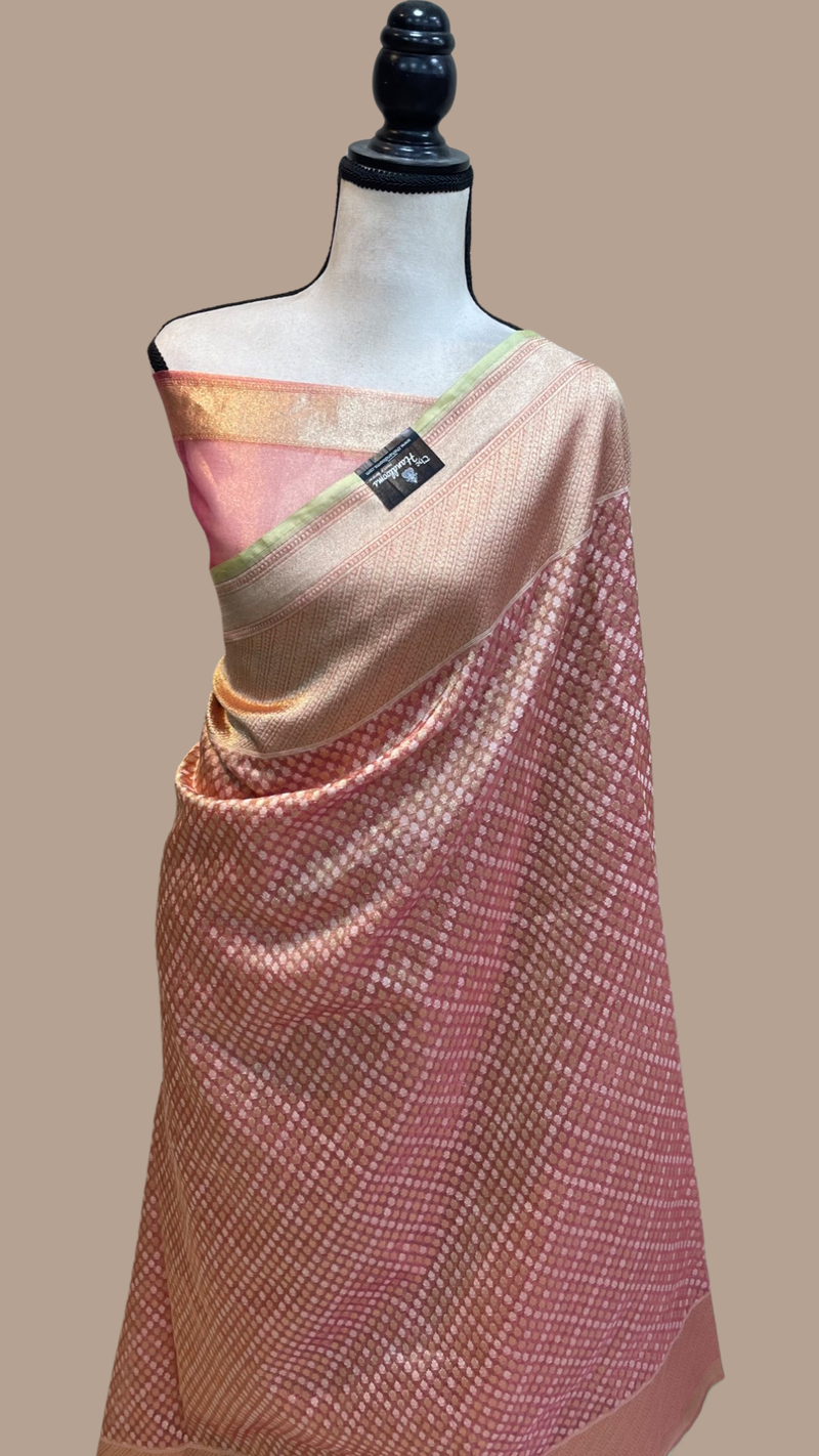 Pure Tissue Reshmi zari Banarasi Saree - The Handlooms