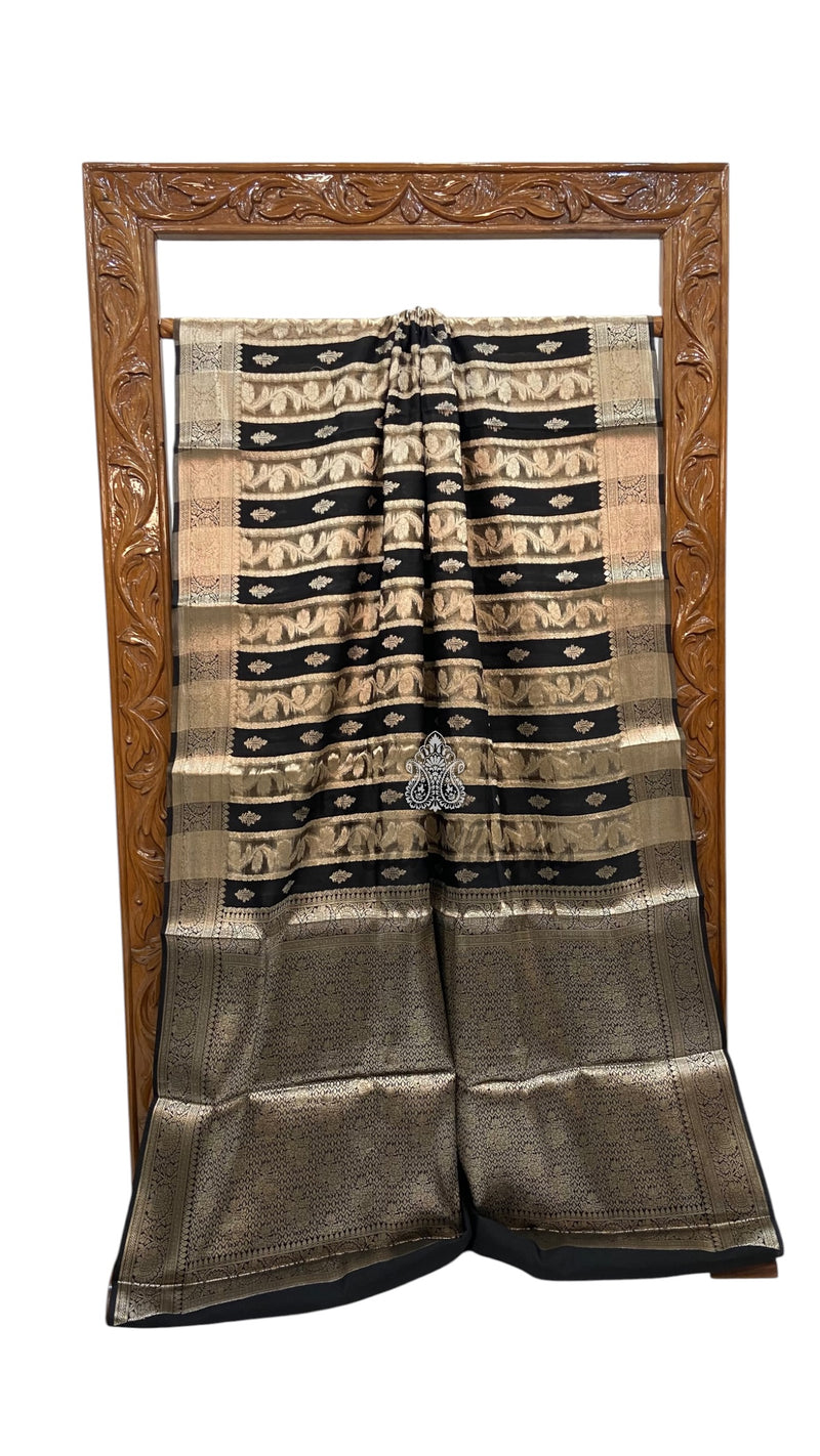 Pure Chiniya Tissue Silk Handloom Banarasi Saree