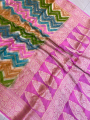 Rangkat Pure Chiffon Khaddi Banarasi Saree - The Handlooms