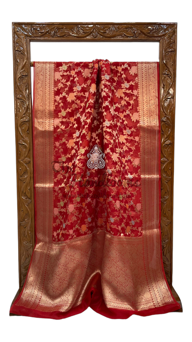 Pure Kora Handloom Banarasi Saree - The Handlooms