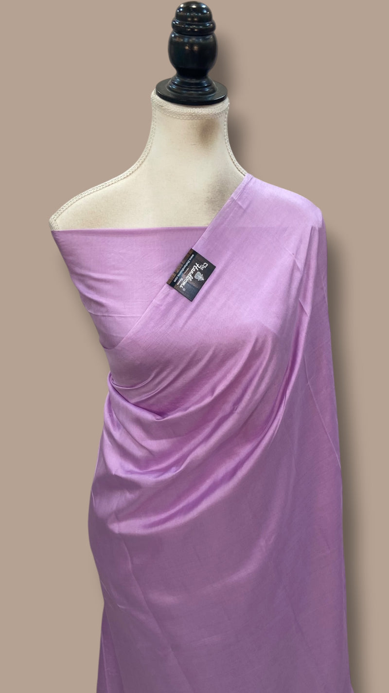 Pure Katan Silk Handloom Banarasi Saree-Plain