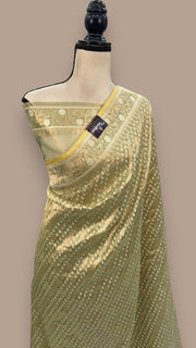 Pure Tissue Reshmi zari Banarasi Saree - The Handlooms