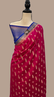 Pure Chiniya Silk Handloom Banarasi Saree - The Handlooms
