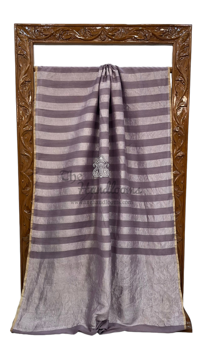 Pure Moonga Tissue Silk Banarasi Handloom Saree - The Handlooms